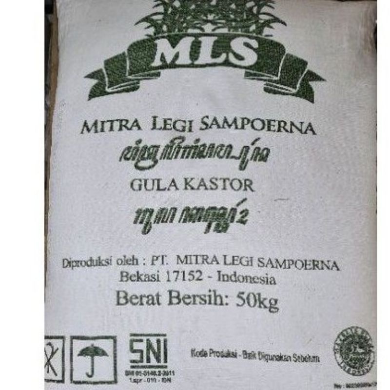 

MLS Gula Castor 50kg Khusus Ekspedisi