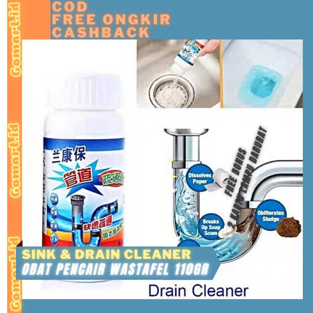 Bubuk Wastafel Sink &amp; Drain Cleaner Chemical Powder 110gr Original