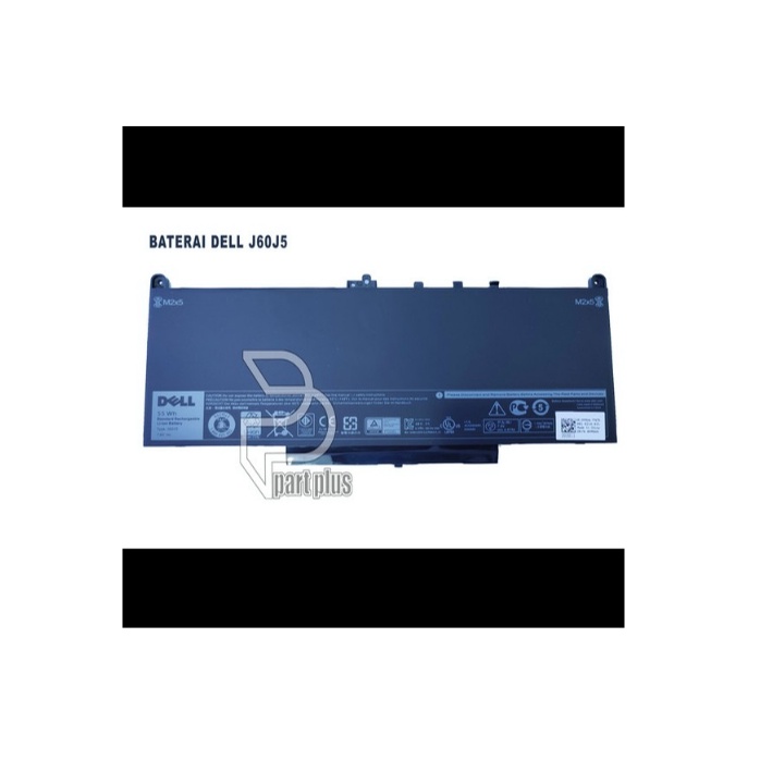 Baterai Laptop Dell Latitude E7270 E7470 J60J5 MC35Y