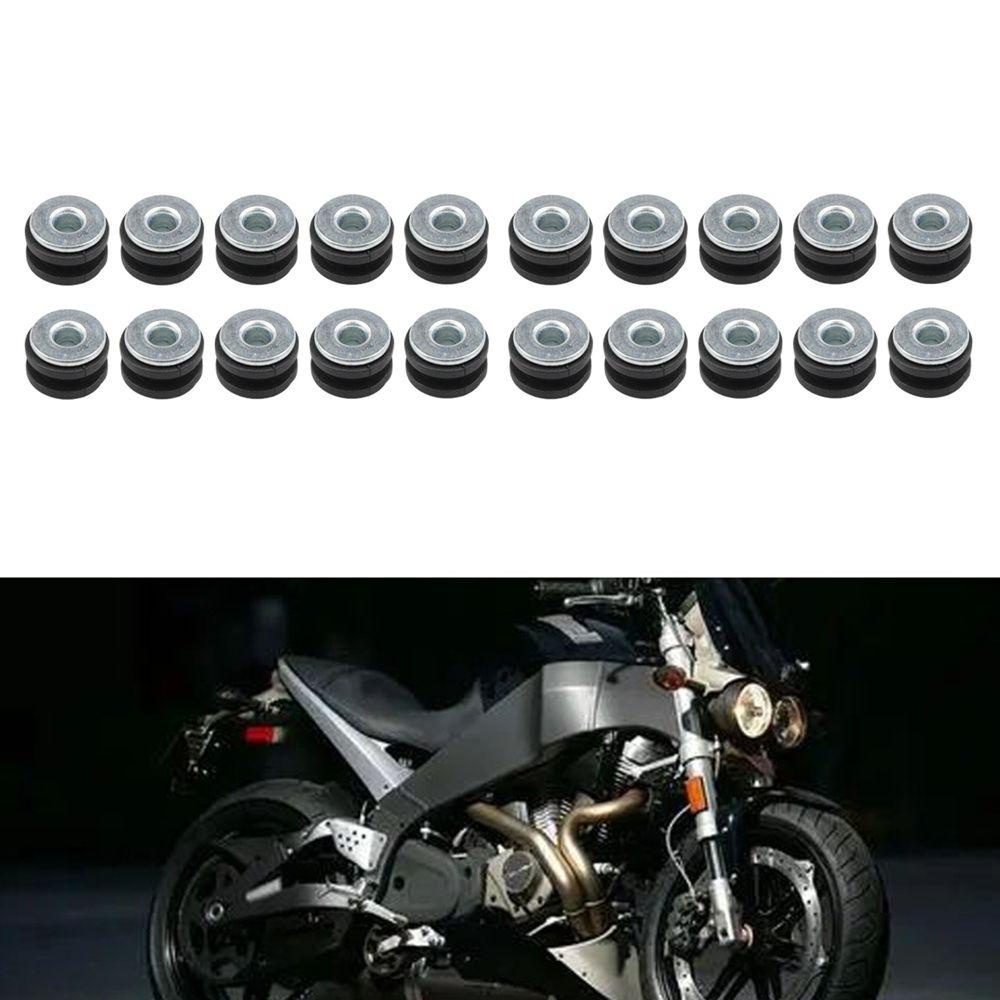 Populer Mesin Cuci Karet Motor Diganti 20Pcs Shock Absorber Suku Cadang Motor Universal Motocross Aksesoris Fairing