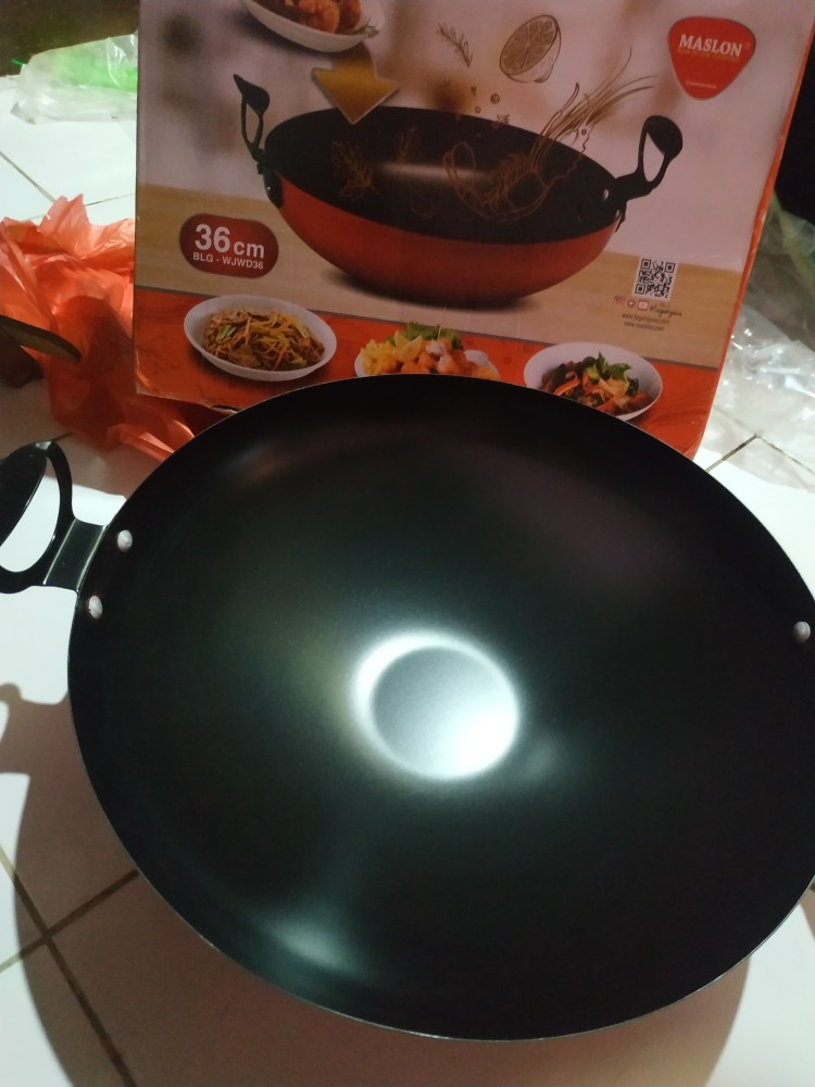 Wajan Wonder Wok 36cm Maslon Maspion