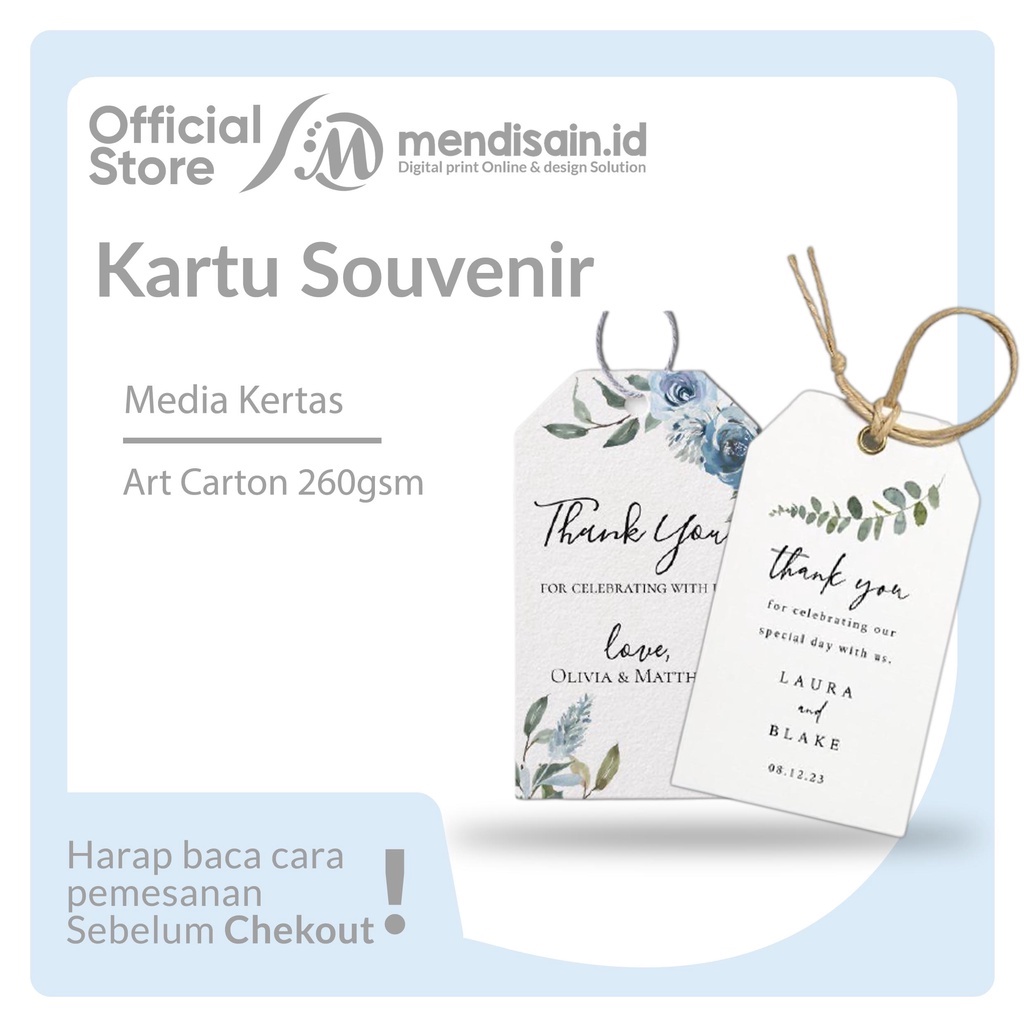 Jual Kartu Ucapan Souvenir Pernikahan Kartu Ucapan Terima Kasih Pernikahan Tag Souvenir 5738