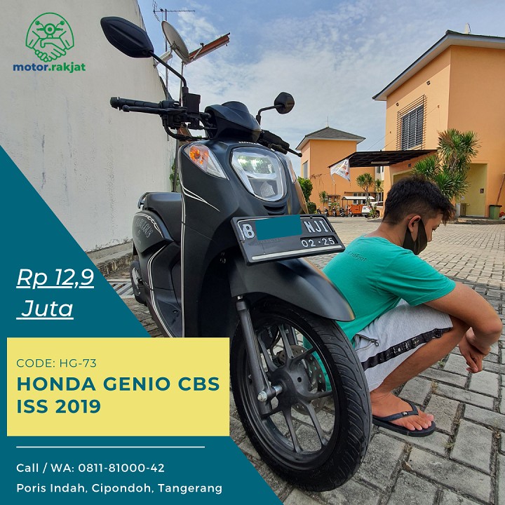 Motor Bekas Honda Genio CBS ISS 2019 - Hitam | by motor.rakjat