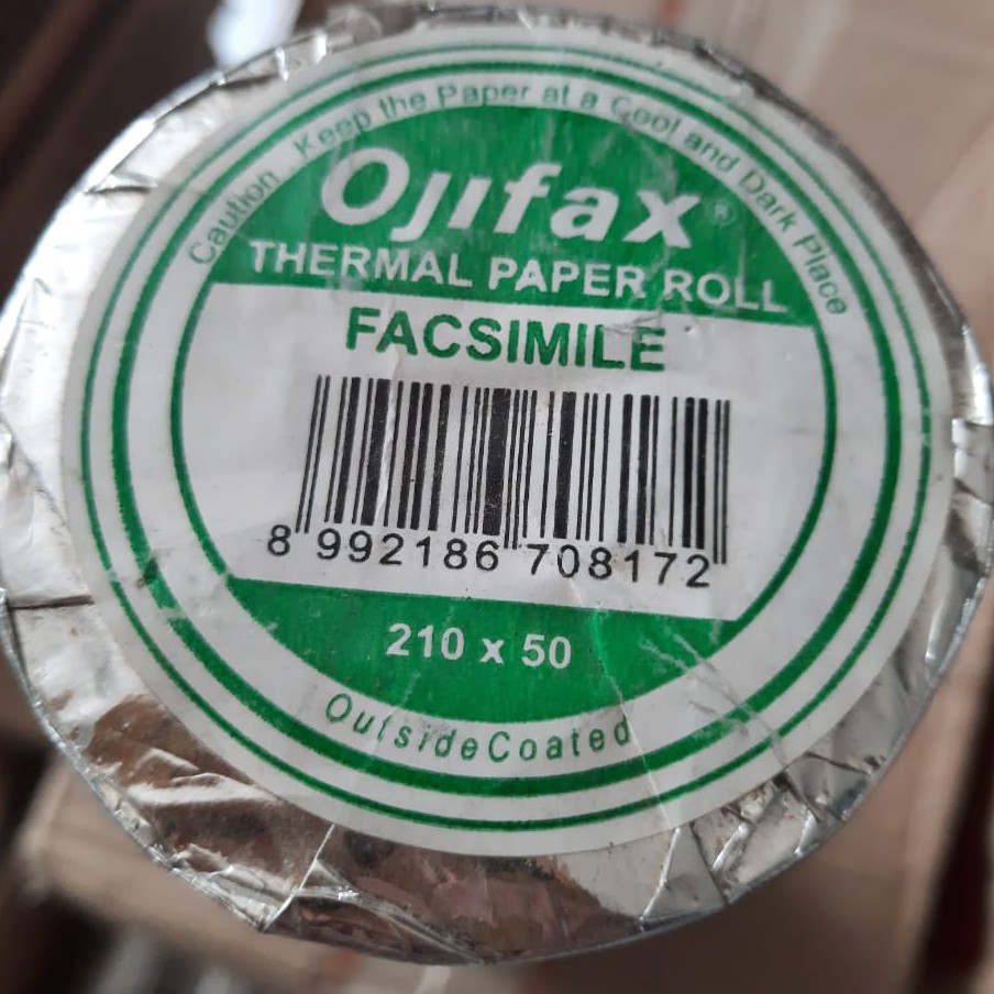 

Thermall Paper Roll 210 x 50 Merk OJIFAX / Kertas FAX