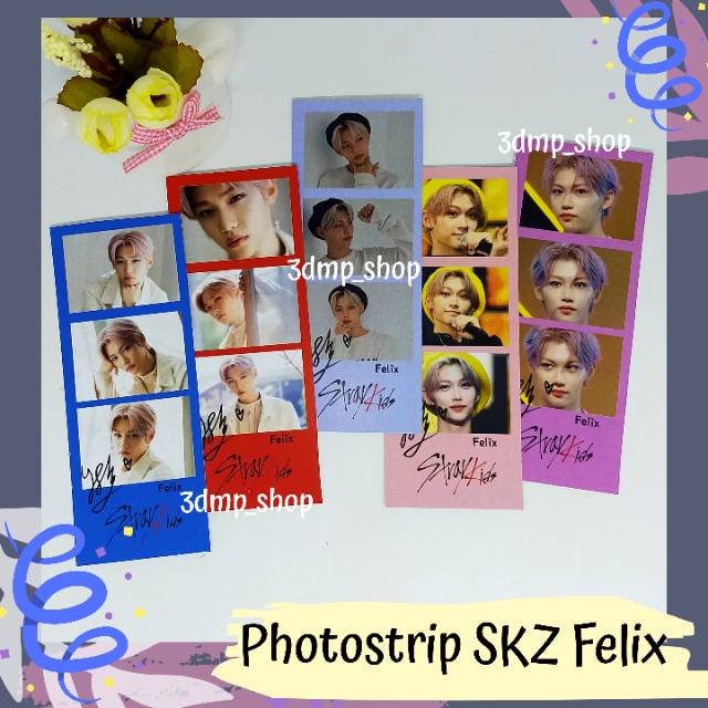 [5 Lembar] Photostrip Stray Kids Felix Kpop