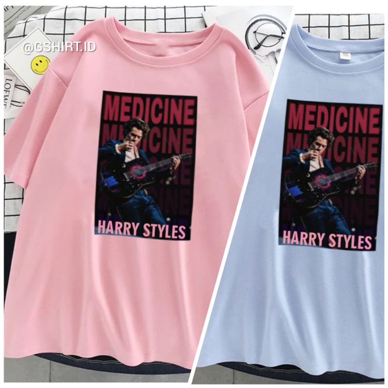 [PREMIUM] Basic-size & Oversize Kaos Harry Styles Medicine - T Shirt Harry Styles