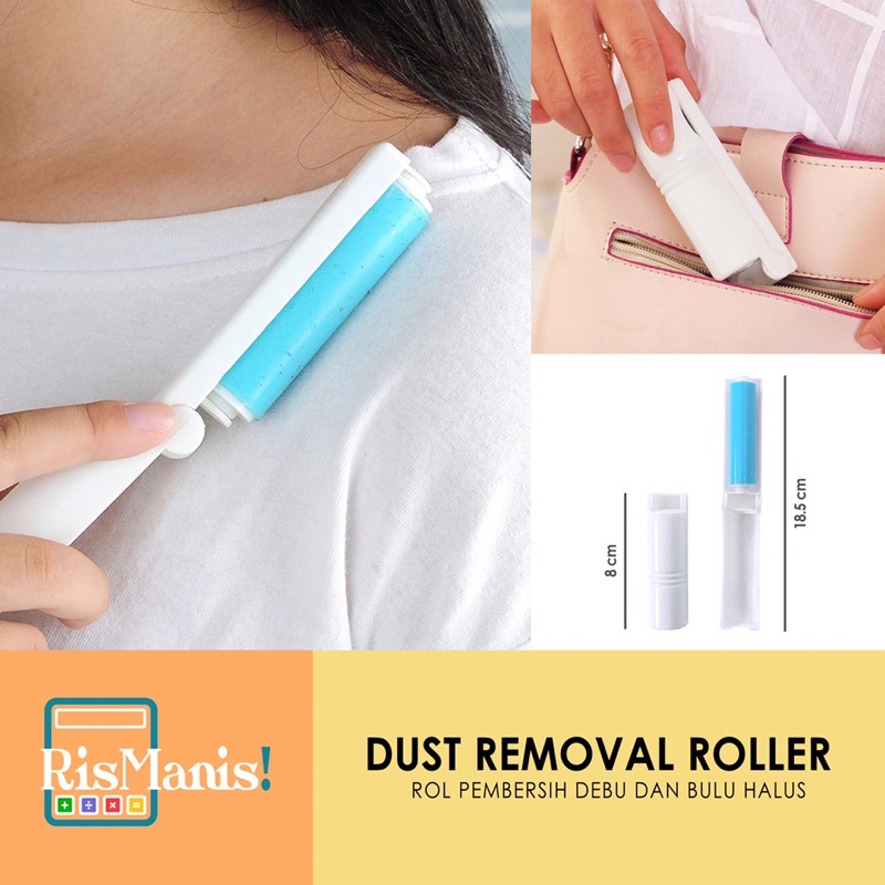 DUST REMOVAL ROLLER - Rol Pembersih Debu Bulu Halus Anjing Kotoran Kucing Baju Wol Sofa Jok Mobil