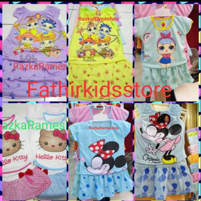 STELAN ROK TANGAN/YUKENSI CAMPUR GAMBAR MOTIF KARAKTER 3BULAN-4THN