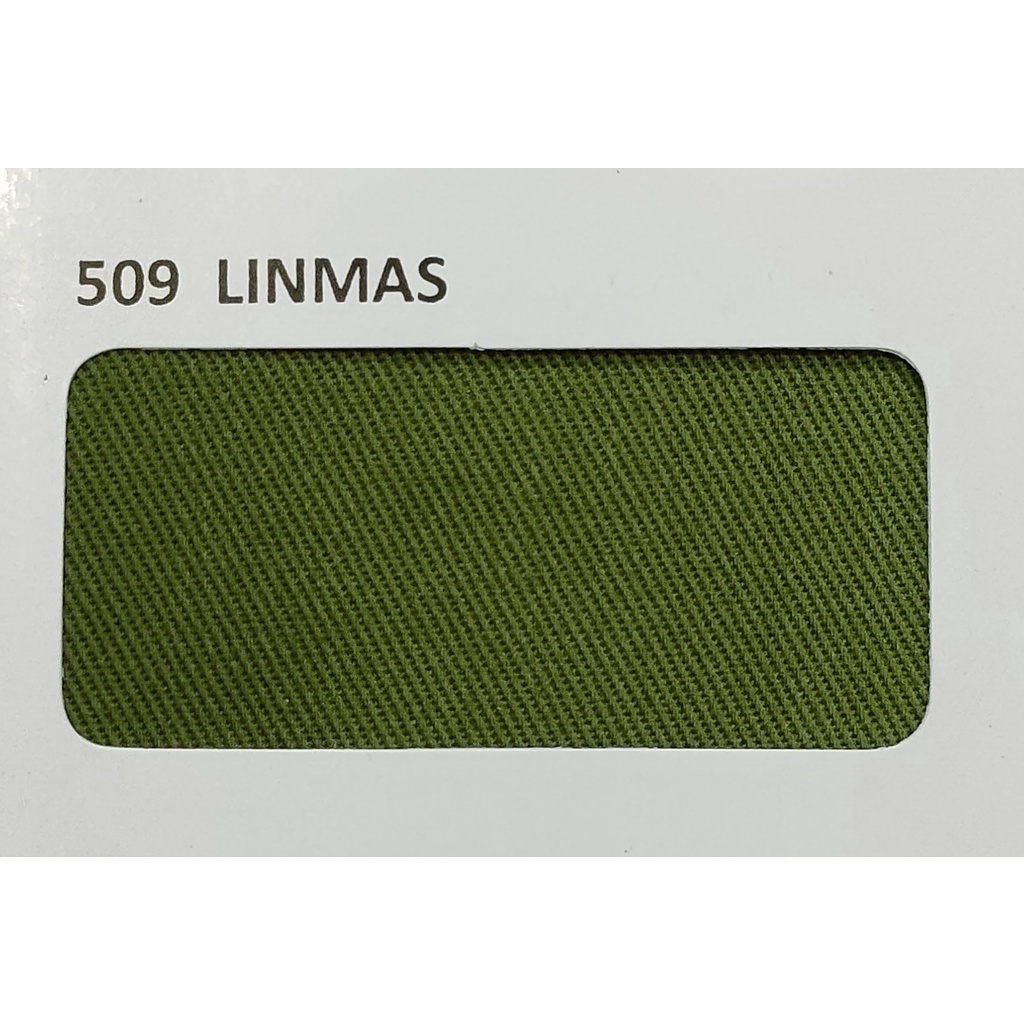 Kain Japan Drill Istex, Bahan Seragam, Kode 509 Warna Hijau Olive / Hijau Linmas