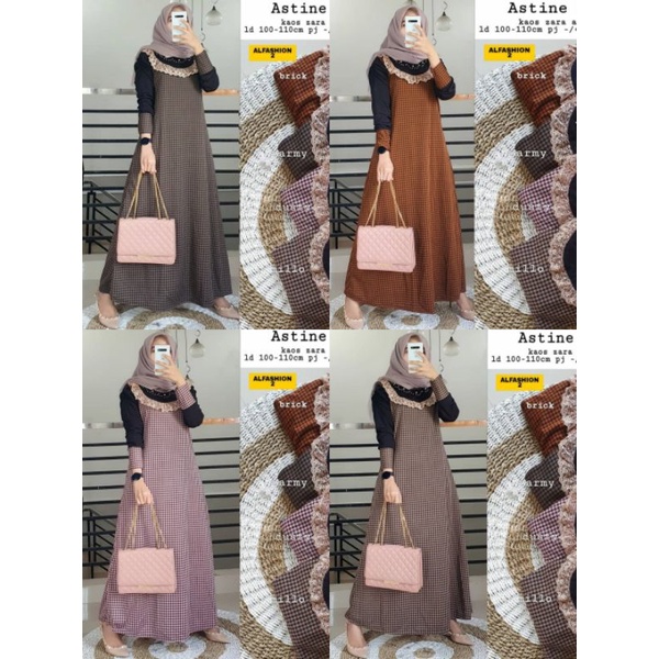 Gamis Kaos Lely 3 Astine MICKEY ZARA REVANA ALESIA Matt Kaos Import, Ada Saku, Fit To XXL