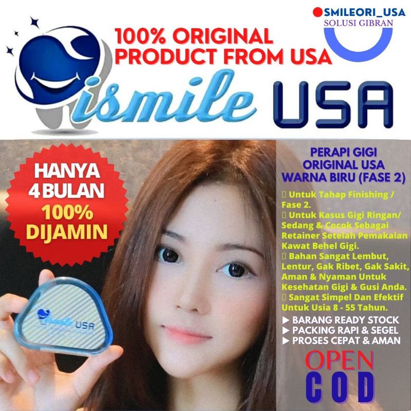 100% Perapih Gigi Original USA / ismileUSA / Original ismileUSA / Perapih Gigi Ori