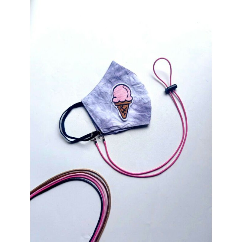 STRAP MASKER TALI KOREA PRIA WANITA // konektor masker // kalung masker