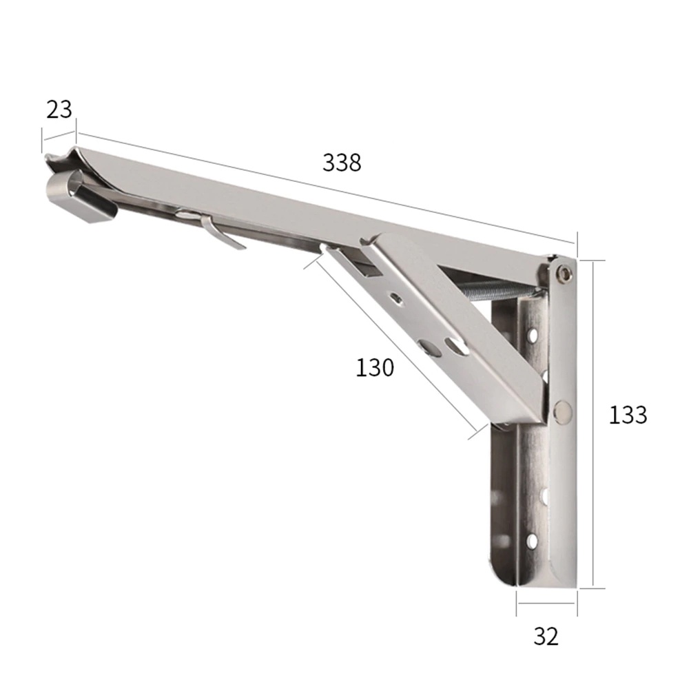 Engsel Meja lipat Dinding Stainless Stell  / Engsel Siku Meja lipat Dinding anti karat