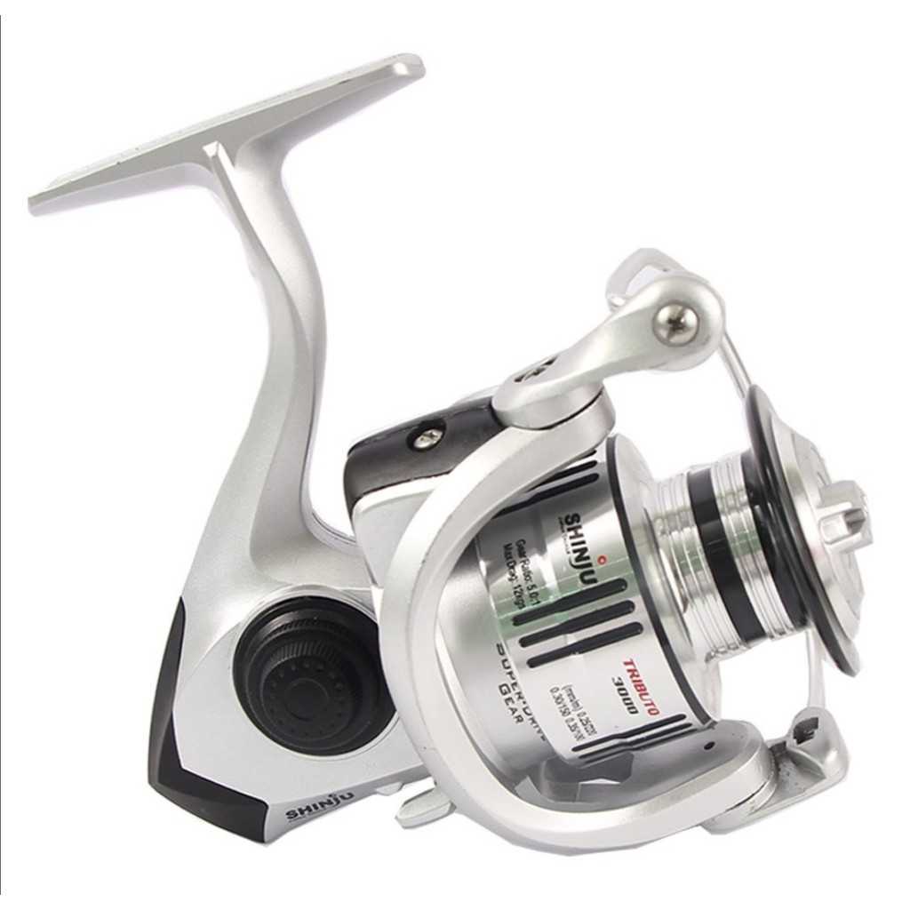 Shinju Tributo Spinning Fishing Reel. Power Handle