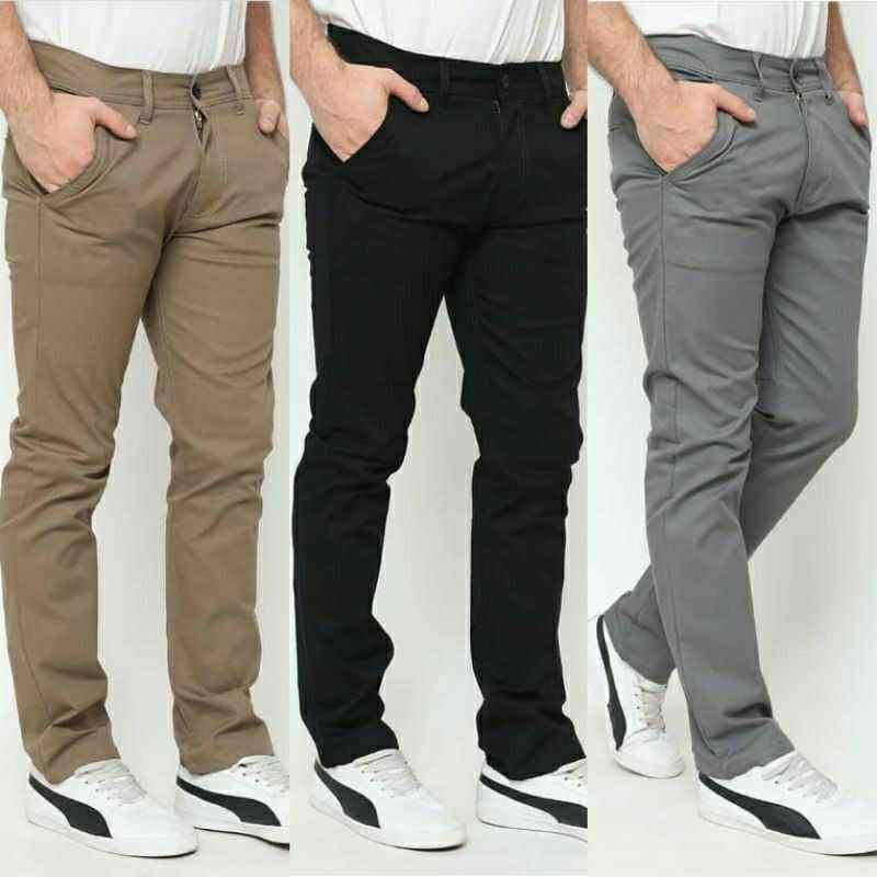 Celana Chino Pria Panjang Slimfit Chinos cowo cino Premium pensil / Celana Pria Ankle pants