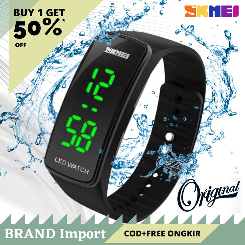 Jam Tangan Pria Ori SKMEI 1119 Jam LED Original SKMEI Cowok Keren S30