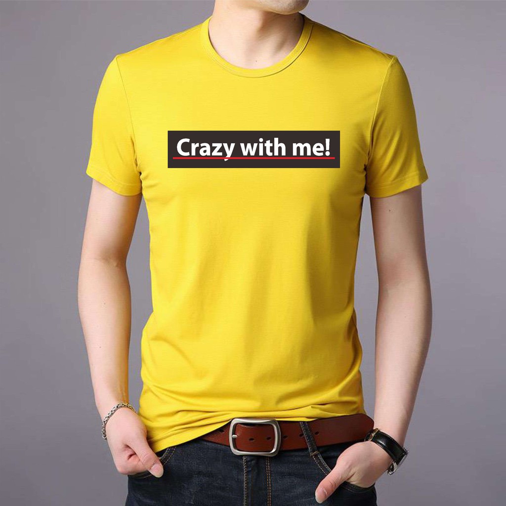 BS/COD/BAJU KAOS TANGAN PENDEK WITH ME PRIA REALPICTURE