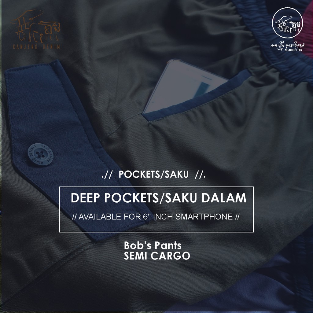 Celana Pendek Boardshort Cargo Kanjeng Denim