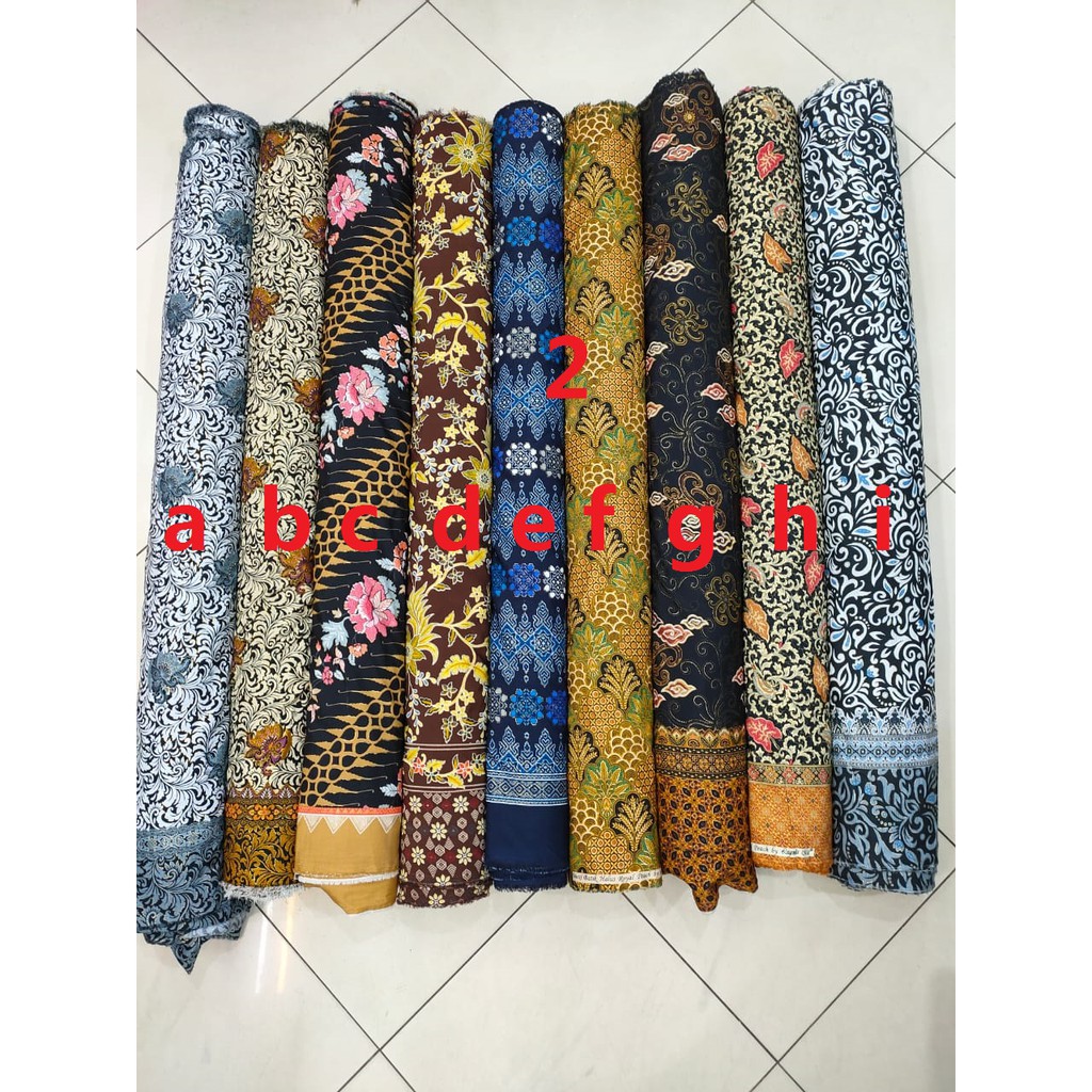 KAIN BATIK METERAN BAHAN polyester