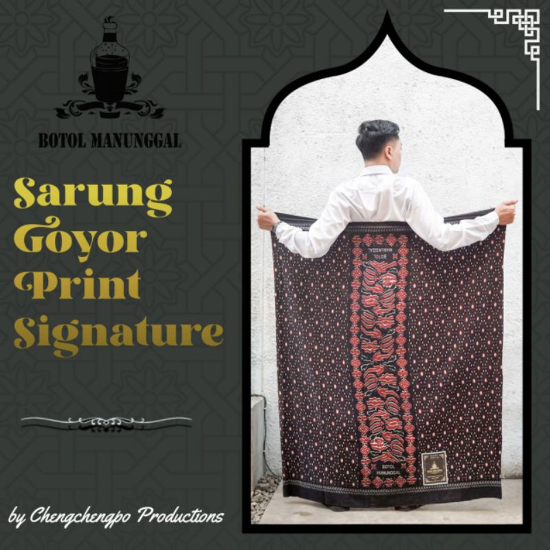 SARUNG GOYOR PRIA AZ ZAHIR | SARUNG SANTRI GOYOR PRINT | SARUNG AZ ZAHIR GOYOR BOTOL