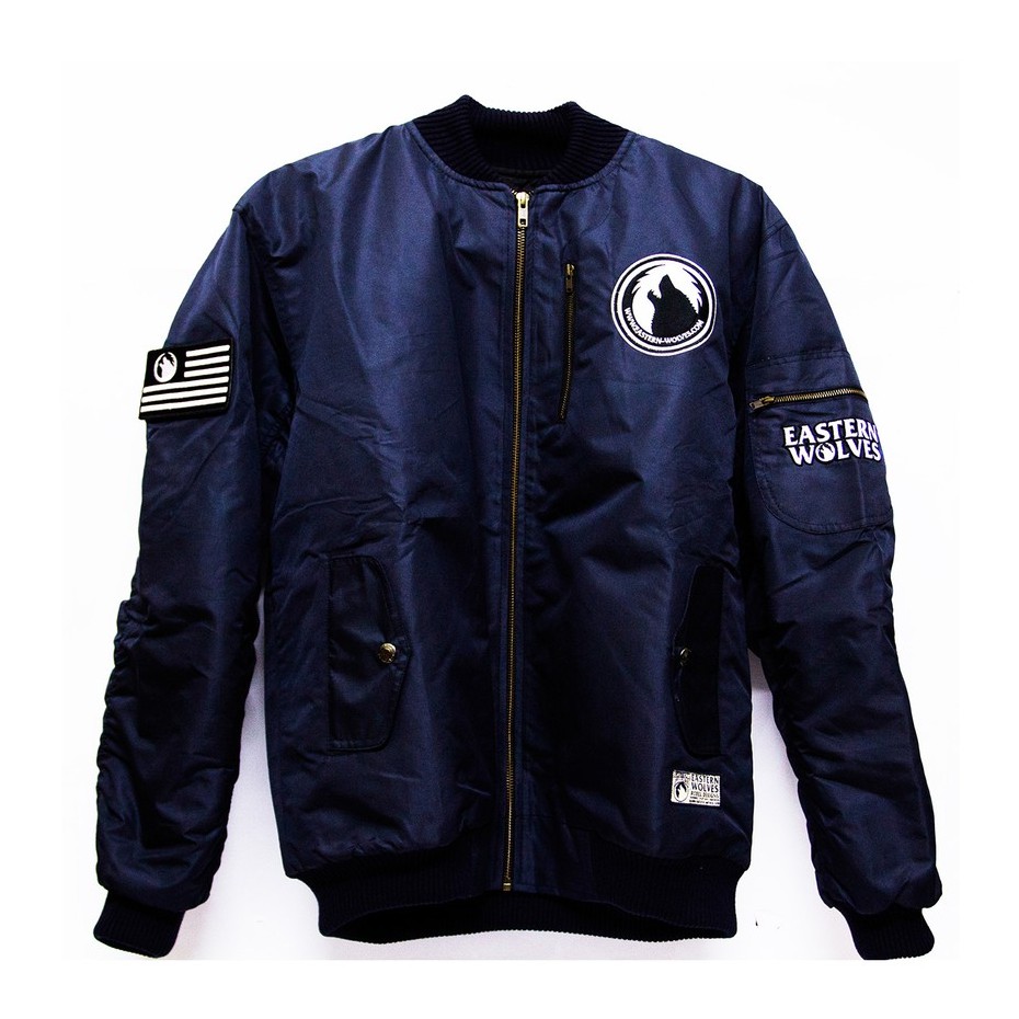 EASTERN WOLVES BOMBER JACKET 1ST EDITION NAVY 2014 (RARE)