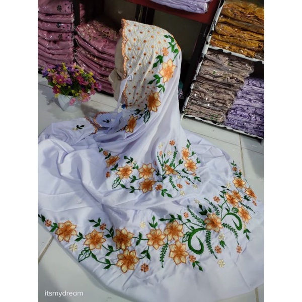 MUKENA.TERUSAN.POLINO.PUTIH.DEWASA