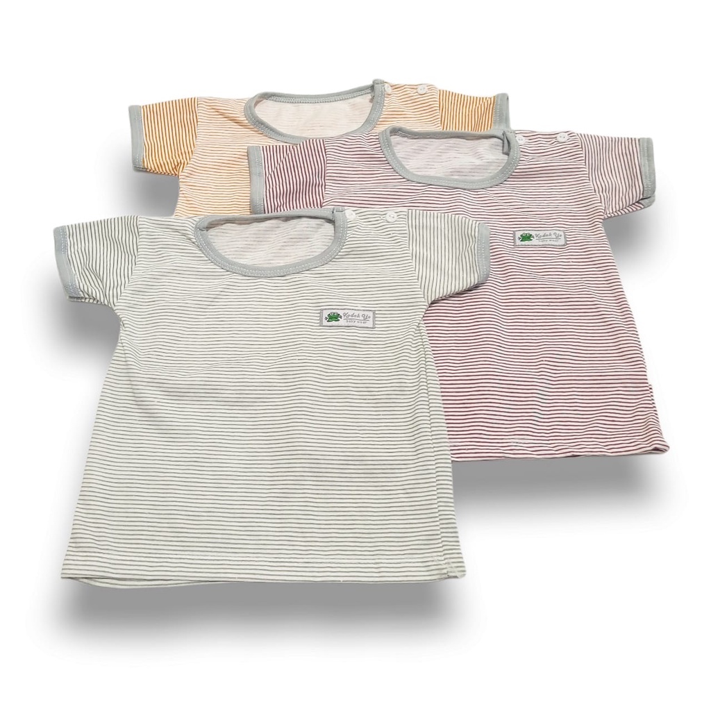 Baju Bayi Atasan Oblong Kancing Pundak  Setelan Pakaian Anak 6-12 Bulan | Atasan Oblong-2