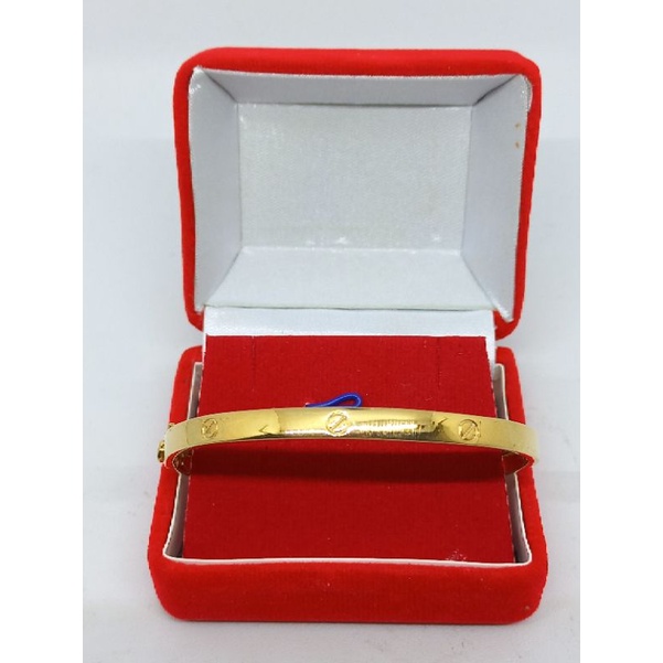 GELANG BANGLE ASLI SILVER 925/GELANG BANGLE CART*R POLOS/GELANG ASLI SILVER/GELANG FASHION