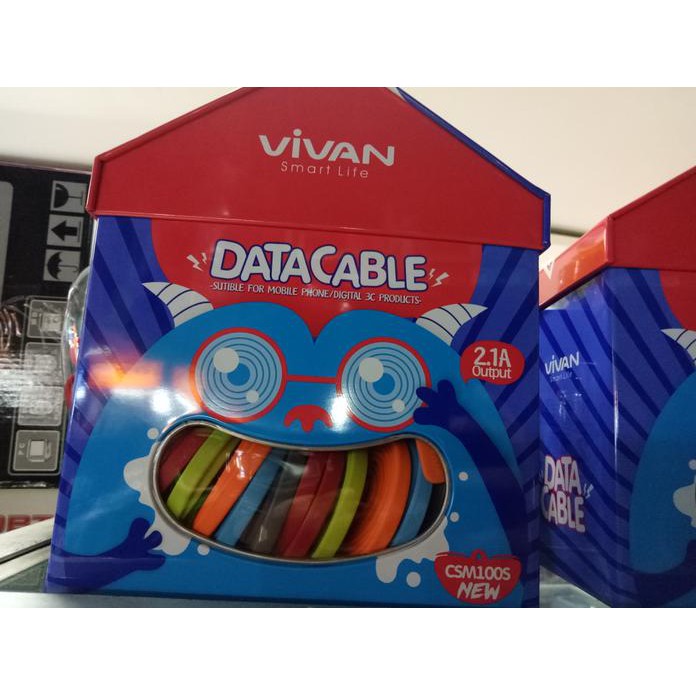 Vivan Kabel Data / Charge Csm100 1M Micro Usb " 1 Toples Isi 30 Pcs "