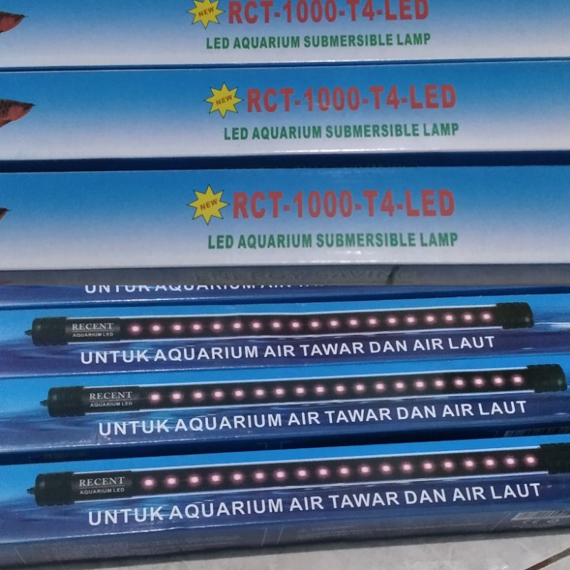 Lampu Led Aquarium Aquascape Lampu Led Bisa Celup/Tidak 100 cm putih biru