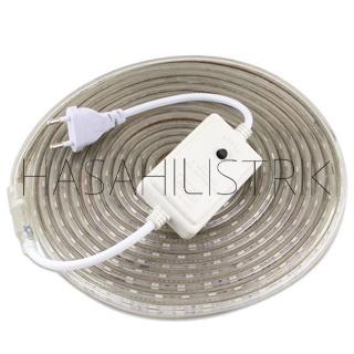 Lampu LED Strip Selang Warna Warni 3528 2835 220V + Adaptor 10M Outdoor Led Strip Agustus Lampu Hias