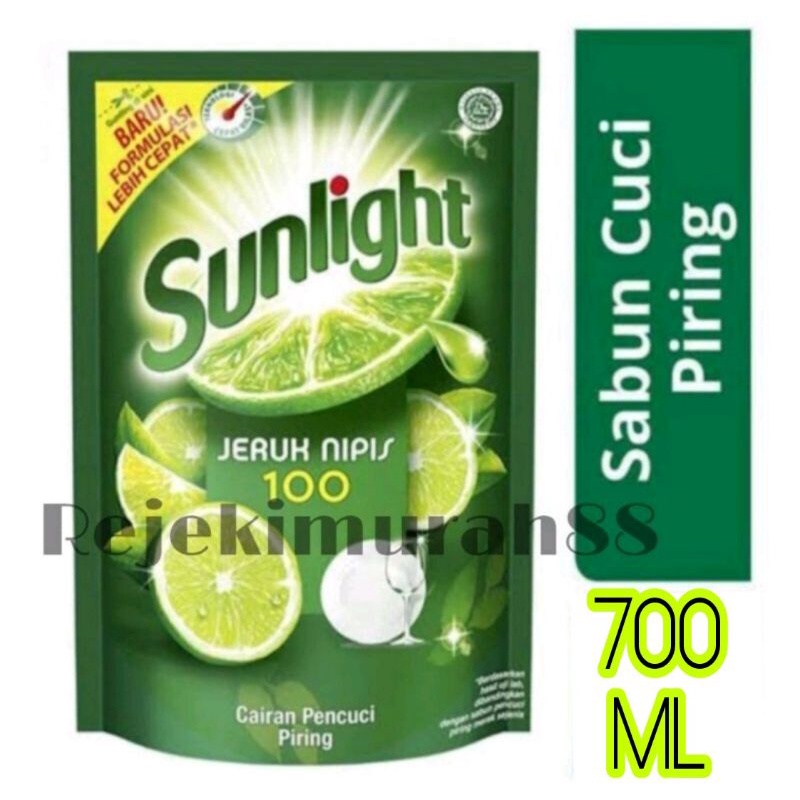 Sunlight Sabun Cuci Pencuci Piring Cair Jeruk Nipis Lime 700Ml