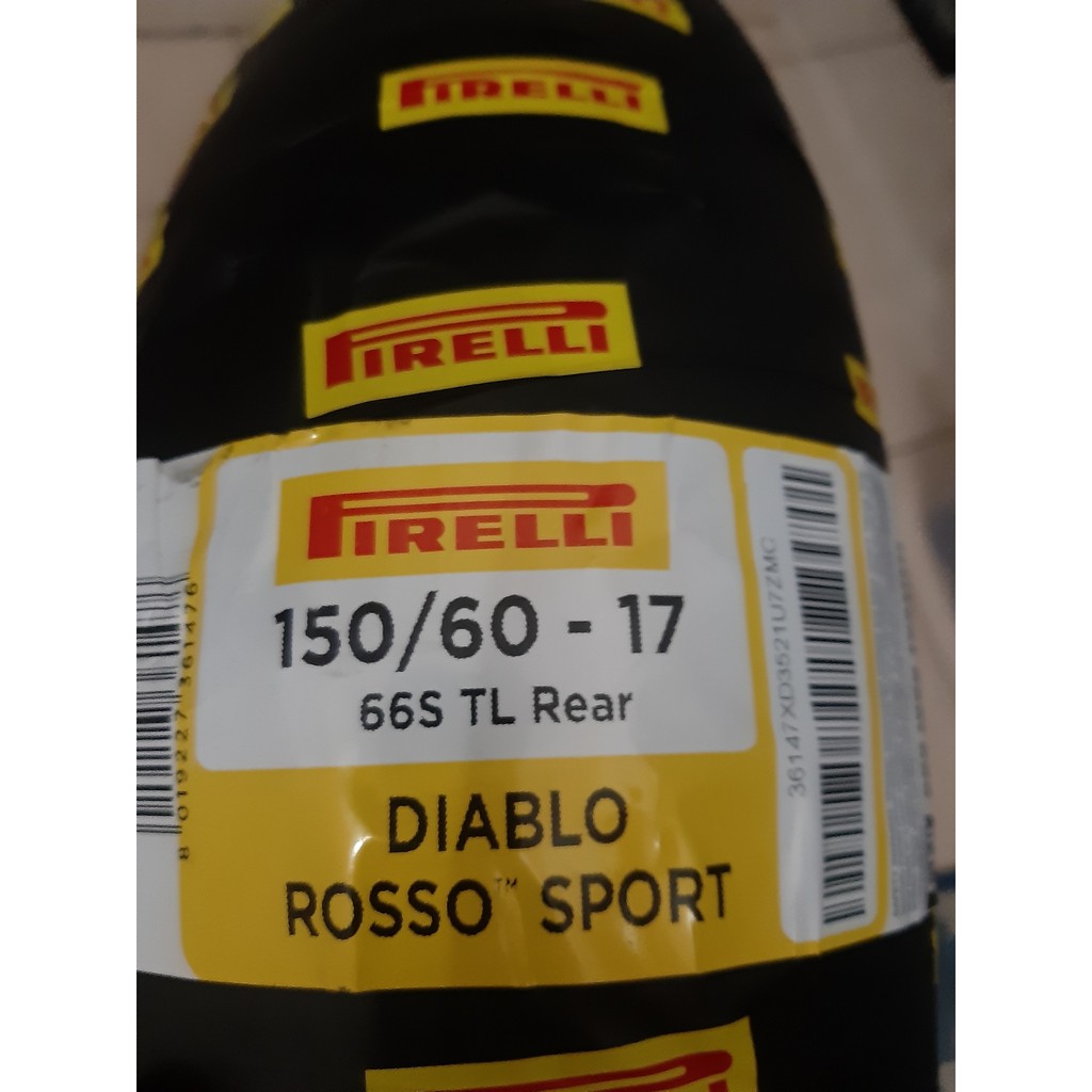 Ban Motor Pirelli Diablo Rosso Sport 150/60 Ring 17 | Ninja CBR R25