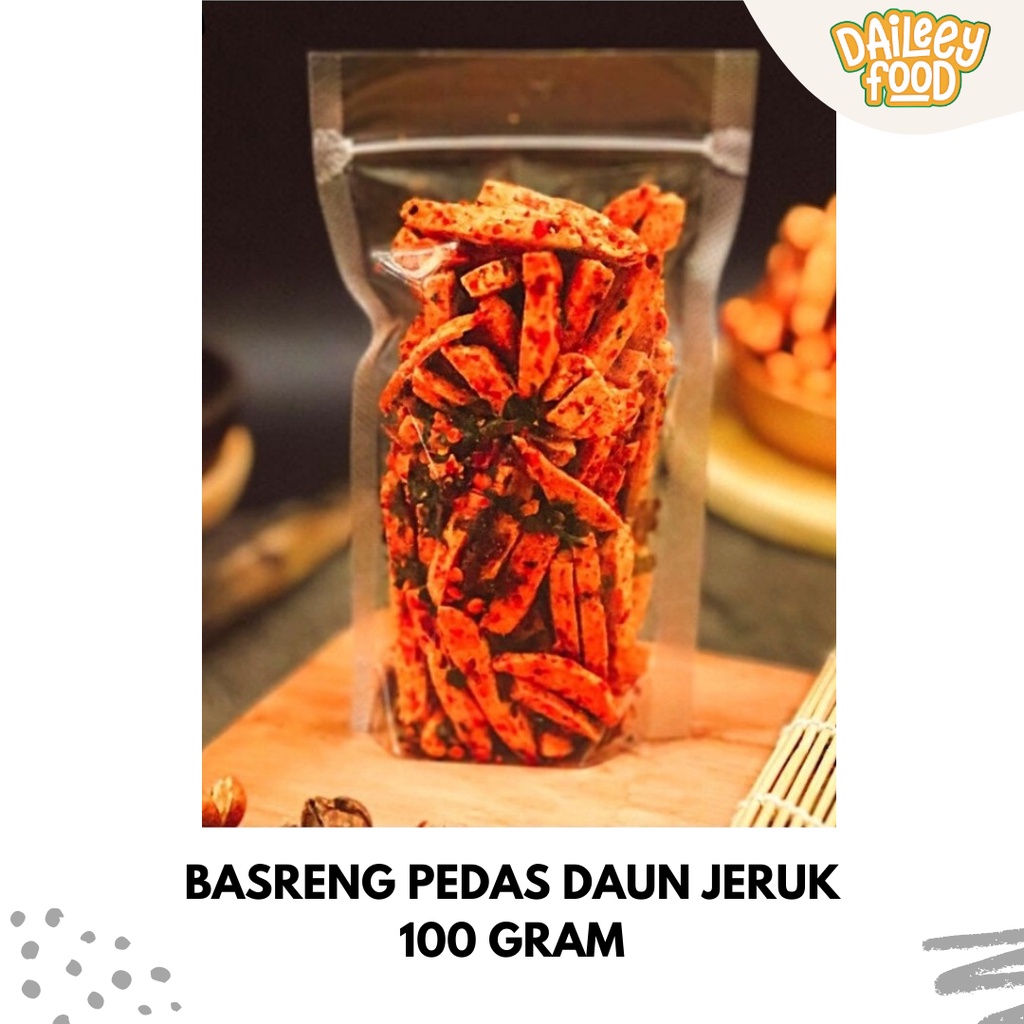 

(BISA COD) Basreng Stik Bumbu Basah Daun Jeruk Pedas 100 Gram