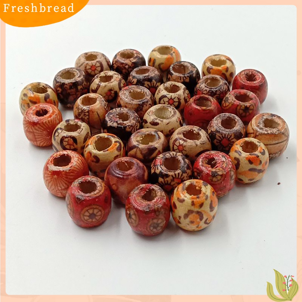 Terlaris Natural Wooden Round Loose Beads for DIY Jewelry Making Necklace Bracelet Craft