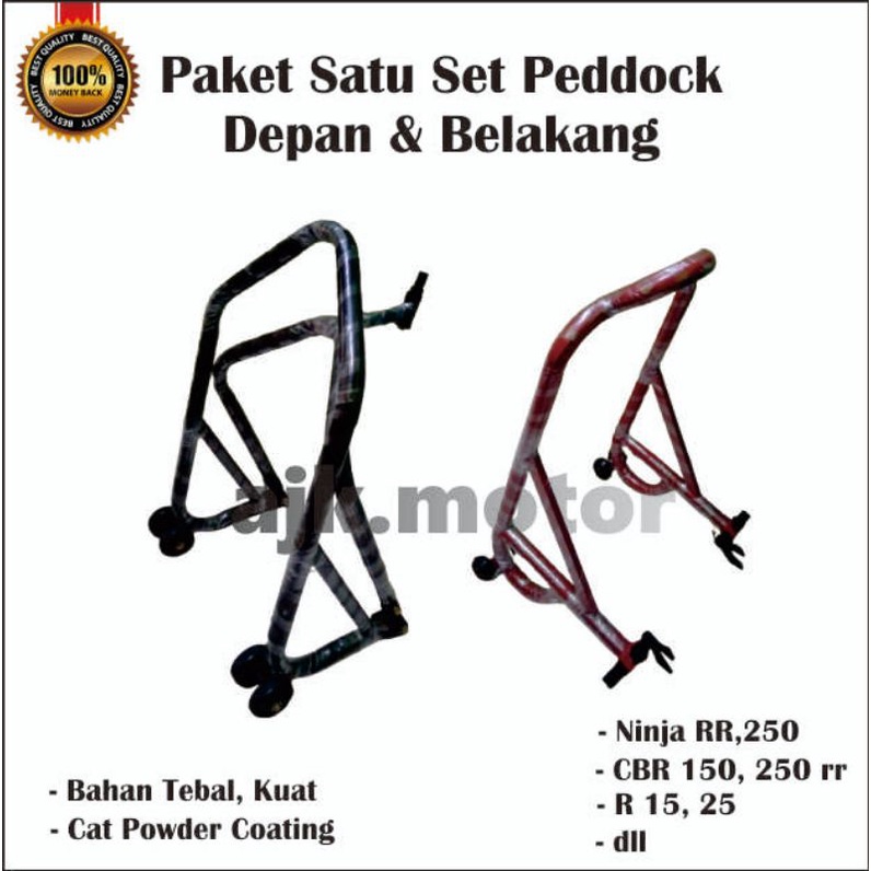 Paddock Motor Sport Depan dan belakang, satu set paket paddock Motor spor/ Moge, paddock Headlif mod