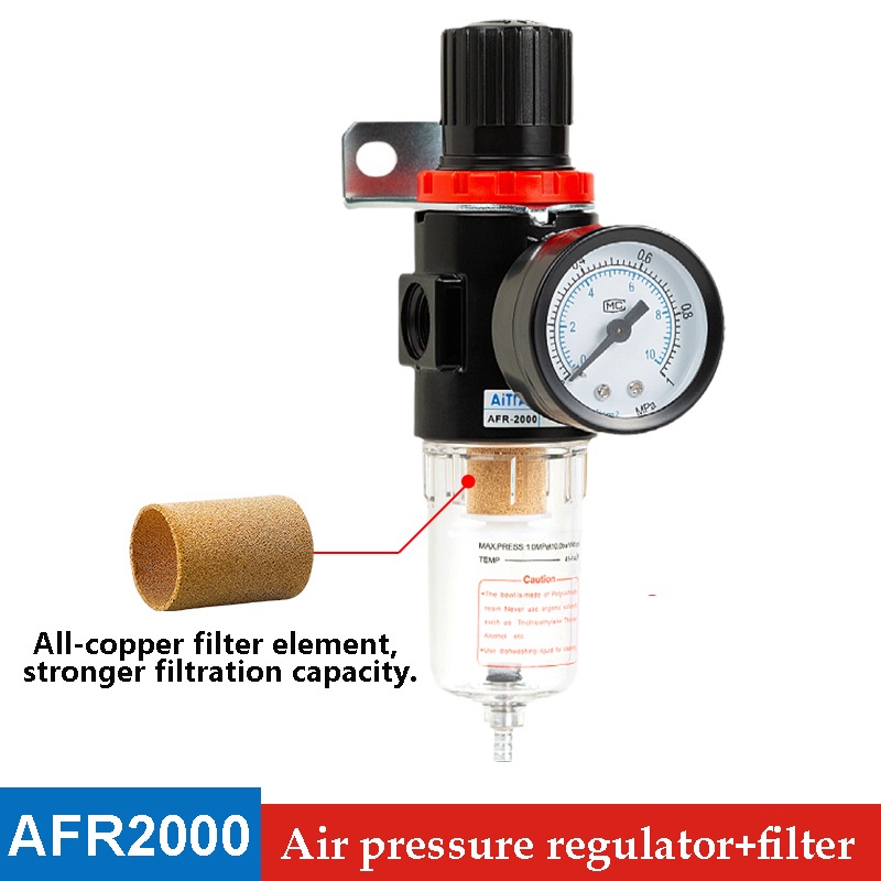 Mollar 1/4 Inch Single Air Filter Regulator - Filter Udara Kompresor