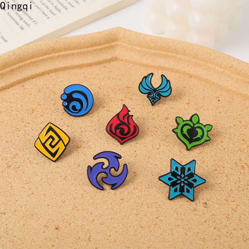 Bros Pin Enamel Desain Kartun Anime Seven Elements Untuk Hadiah