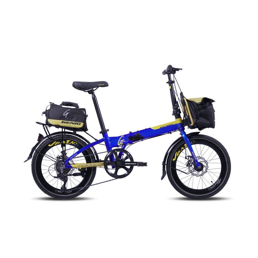 Sepeda Lipat Folding Bike Genio Vesta 1.0 Alloy 20 inch 8Speed Folding Bike Garansi SNI-2