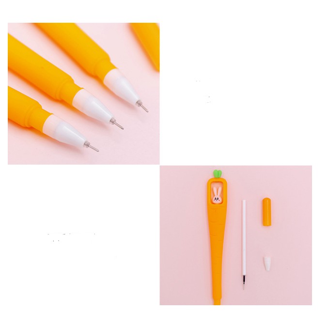 Bolpoin Bentuk WORTEL Sayur CARROT / Pulpen 0,38 mm Motif WORTEL CARROT Lucu / Ballpoint Wortel Imut