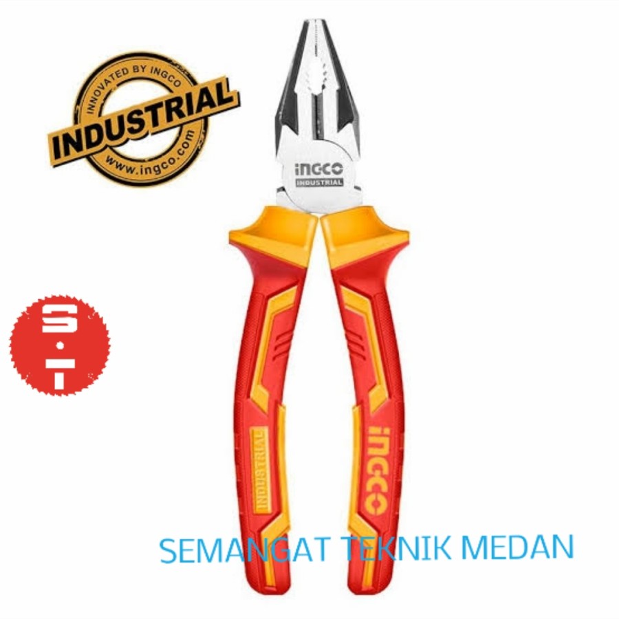 TANG KOMBINASI HIGH LEVERAGE ELEKTRIK PLIERS 8" 8 " INGCO HICP28208
