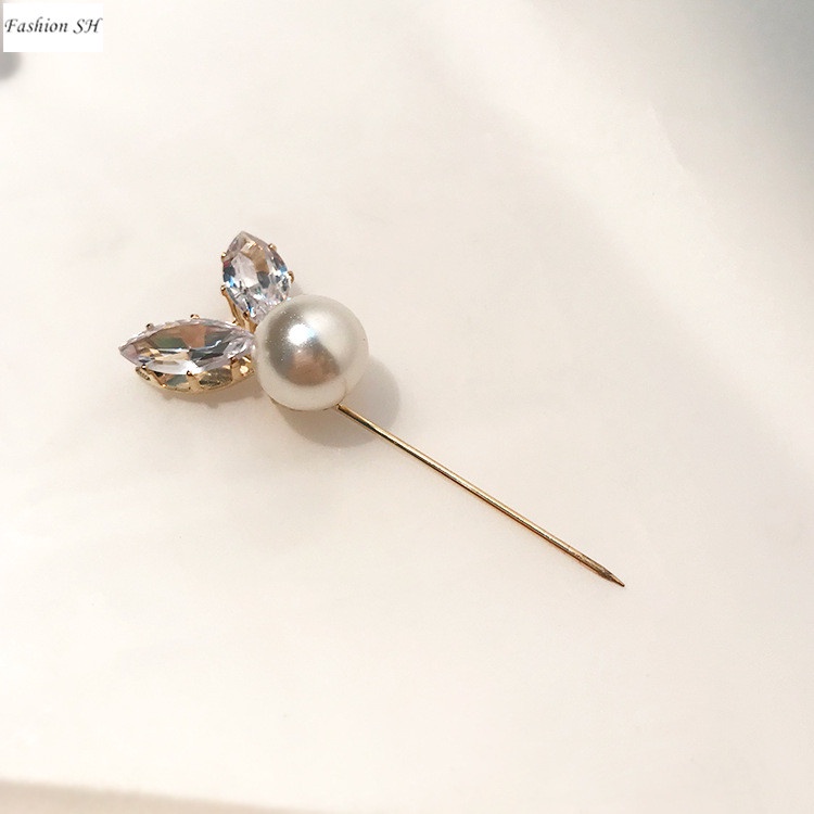 1pc Bros Bentuk Mickey Dan Kelinci Aksen Mutiara Untuk Dress / Syal