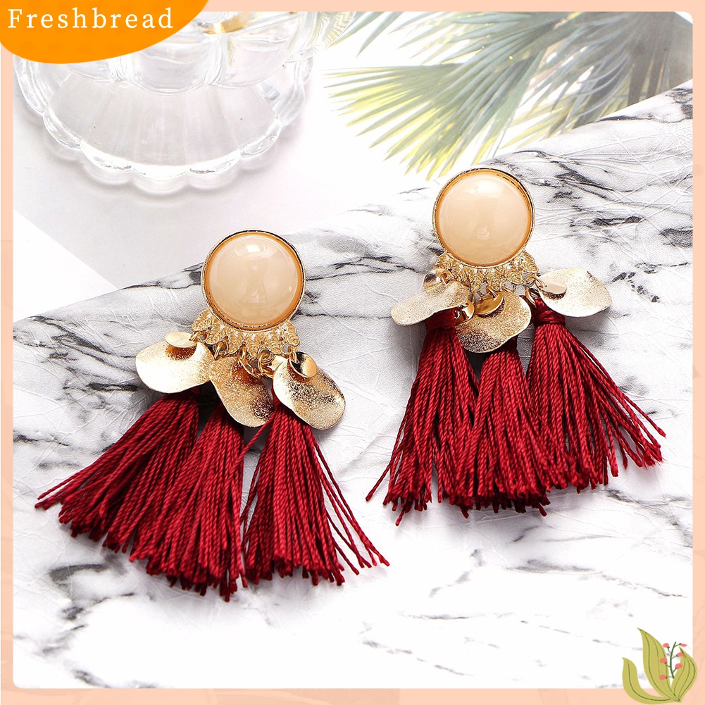 [TERLARIS]Bohemian Women Tassel Dangle Drop Ear Stud Statement Party Earrings Jewelry