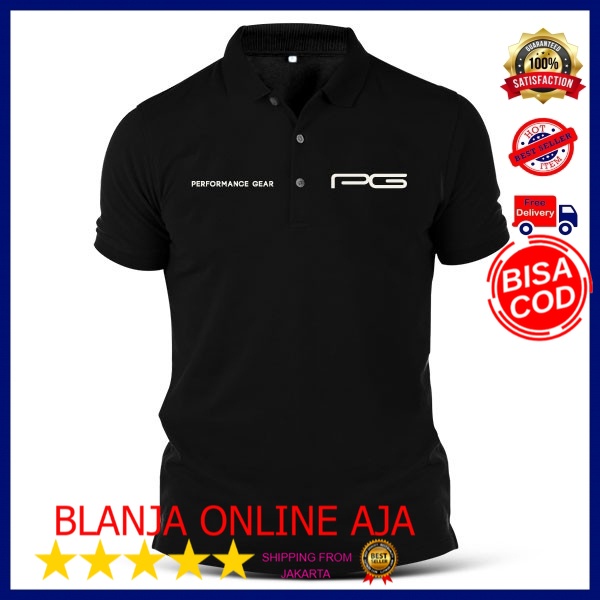 POLO TERLARIS / LOGO SABLON PG Performance Gear SABLON Golf Sports Casual Polo T Shirt Sportwear Baj