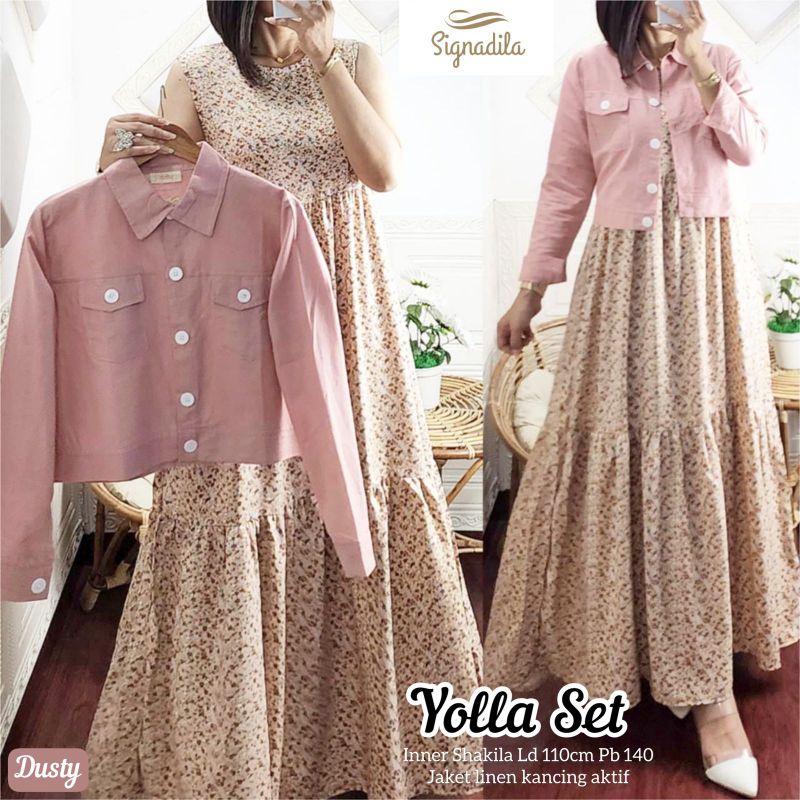 Setelan Wanita Model Terbaru Kekinian Good Quality Yolla Set By Signadila Terbaru Best Seller Keren