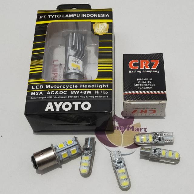 Bohlam Lampu LED Atyto GARANSi full set variasi beat Mio Scoopy Fino Supra Vega dll