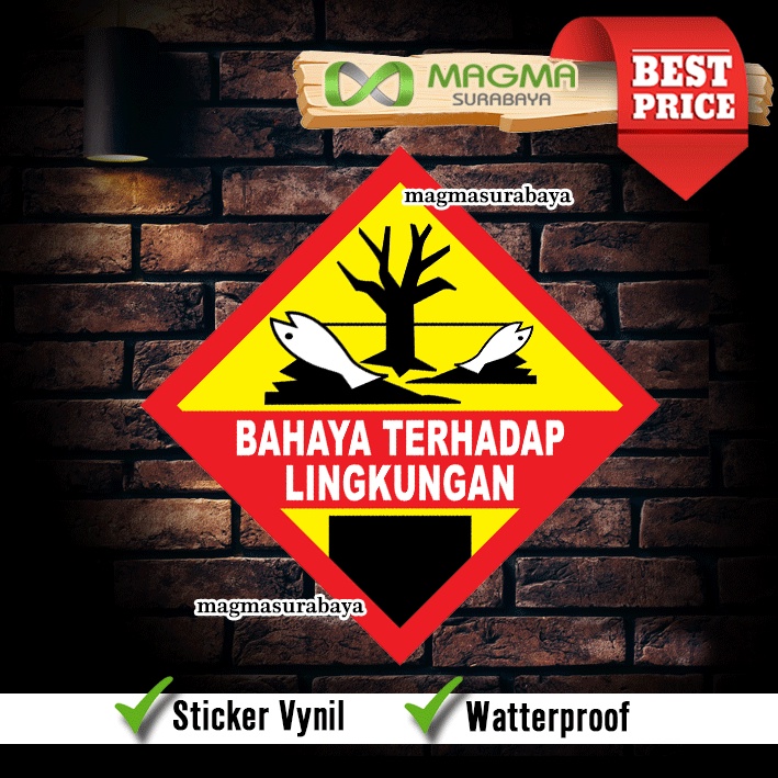 

Stiker Logo Simbol Limbah B3 Berbahaya terhadap lingkungan