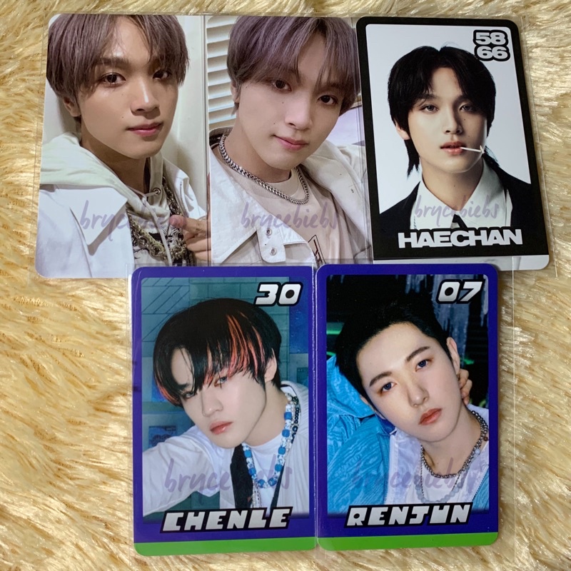 [BOOKED] HAECHAN KOREK TC TRADING CARD B GLIMO GLITCH MODE VER LUGGAGE DREAMING SET CHENLE RENJUN TR