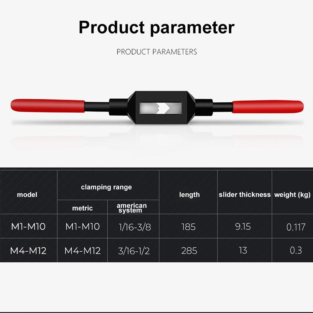 Populer Tap Wrench M1-M10 Thread Tapping Reamer Taps and Die Set Wrench Holder