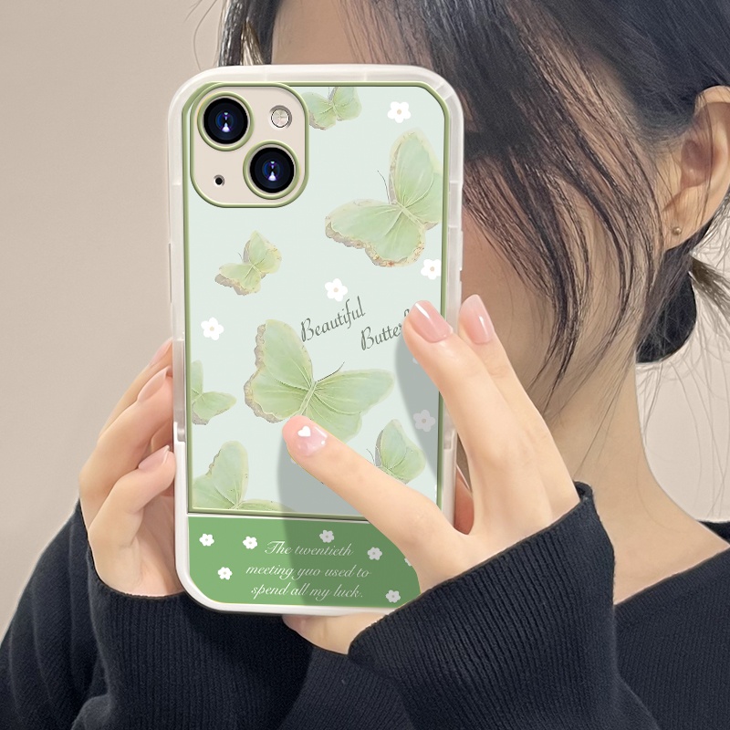 Butterfly Soft Case TPU Transparan Motif Kupu-Kupu Untuk iPhone 12 13 Se 2020 6 6S 7 8 Plus X XS XR 11 Pro Max